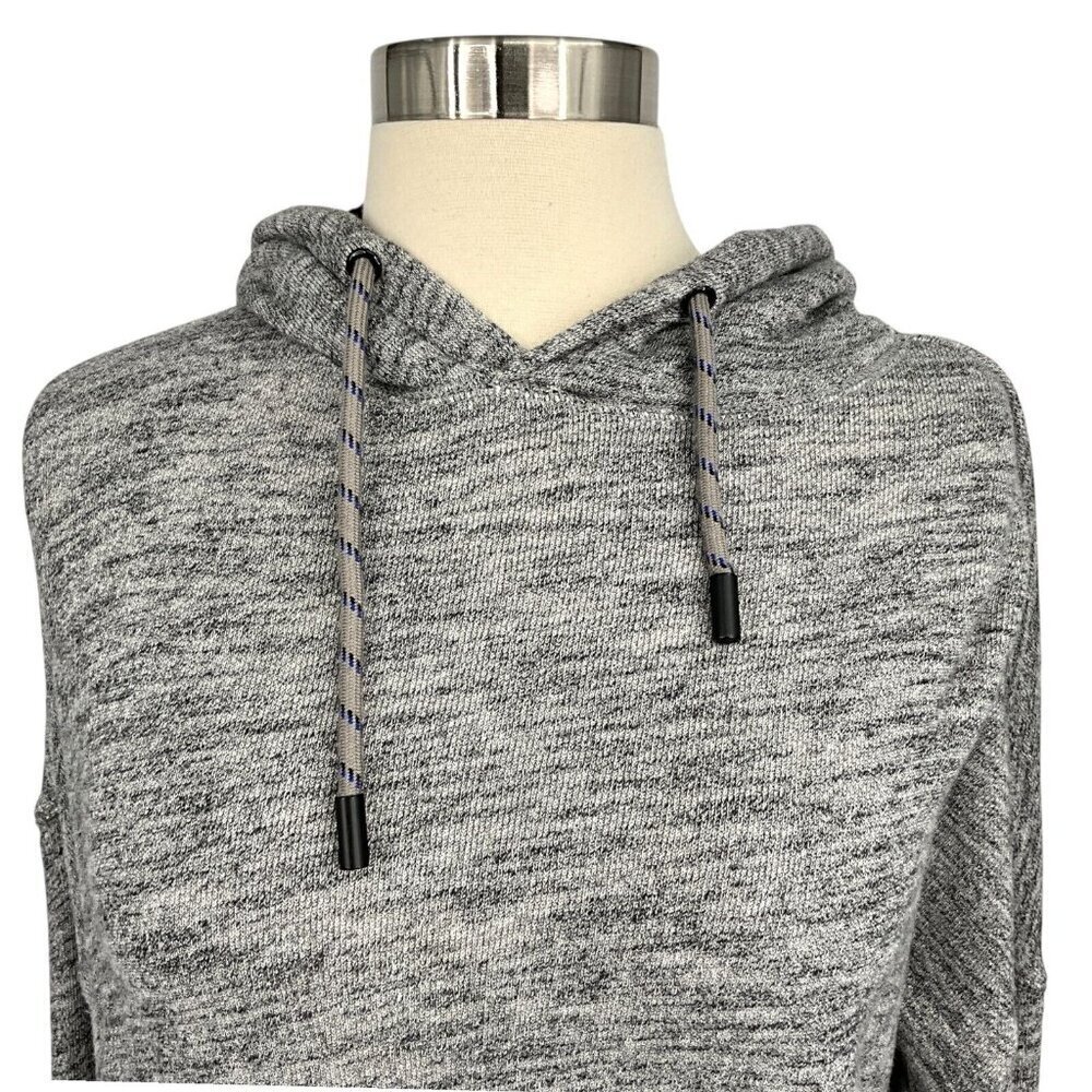 rag & bone Cotton Wrap Back Hoodie Gray Size XS Split Back Pullover 100% Cotton - Picture 2 of 9